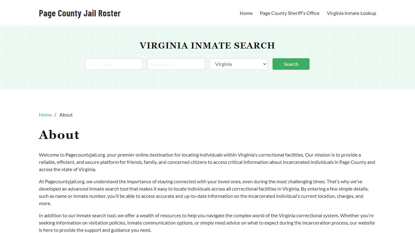 Virginia Inmate Search